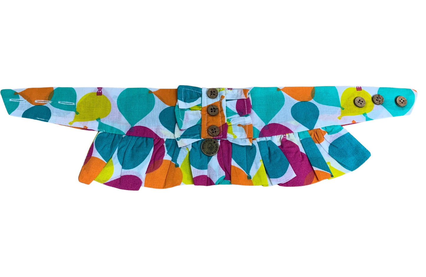 NUEVOS DOGGADIL Printed Cotton Frilled Pet Bandana | Frill Bib for Dog and Cat | Pet Neck Scarf_ Multi Color