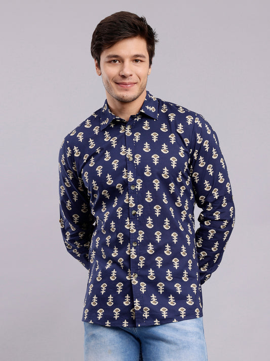 Men Regular Fit Printed Formal Shirt