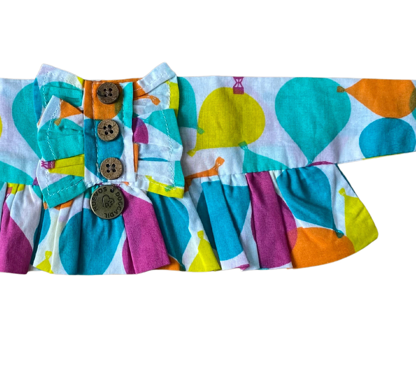 NUEVOS DOGGADIL Printed Cotton Frilled Pet Bandana | Frill Bib for Dog and Cat | Pet Neck Scarf_ Multi Color