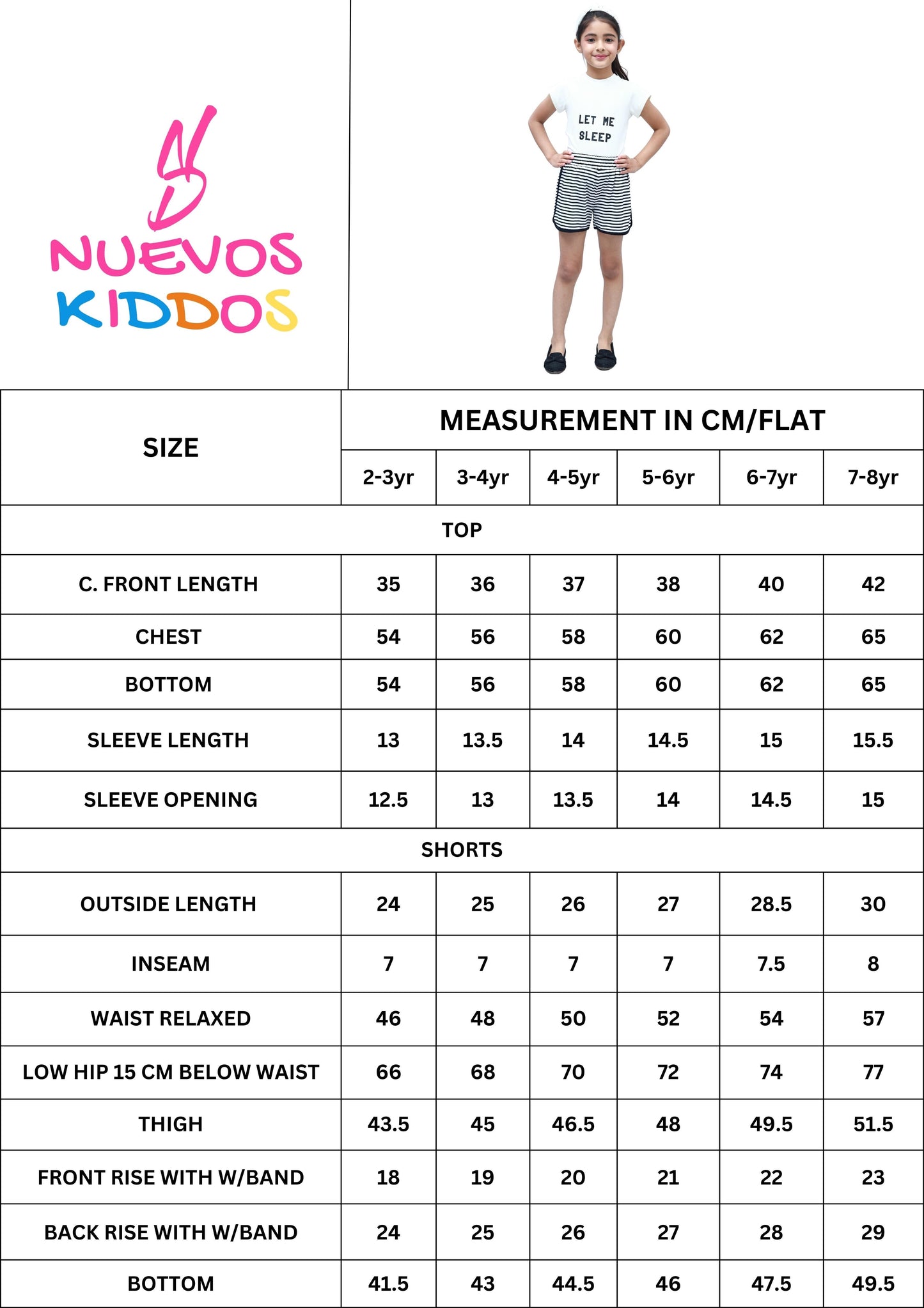 NUEVOSKIDDOS Cotton Jersey Top & Shorts Set for Kids