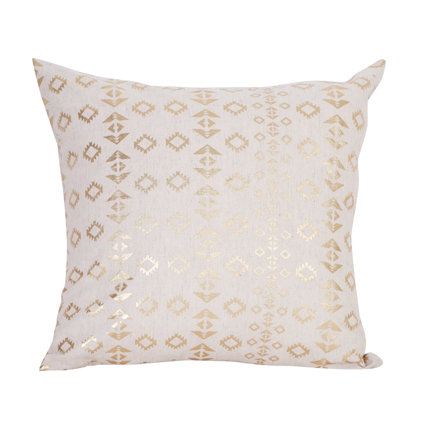NUEVOSGHAR Cotton Printed Cushion Cover | Square Cushion Cover for Bedding/Sofa/Couch | Home Decorative Cushion Covers | Pack of 1 Piece | 18x18 Inch_Beige