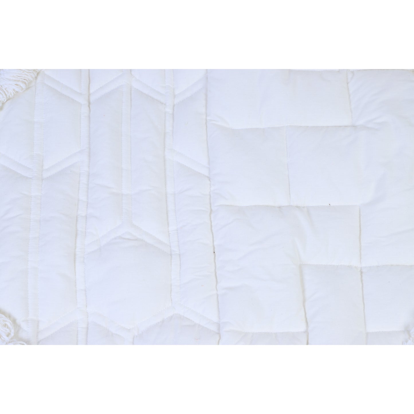 NUEVOS DOGGADIL Ivory Cotton Quilted Rectangle Pet Bed Mattress | Washable Padded Pet Bed| Light Weighted Dog Mat
