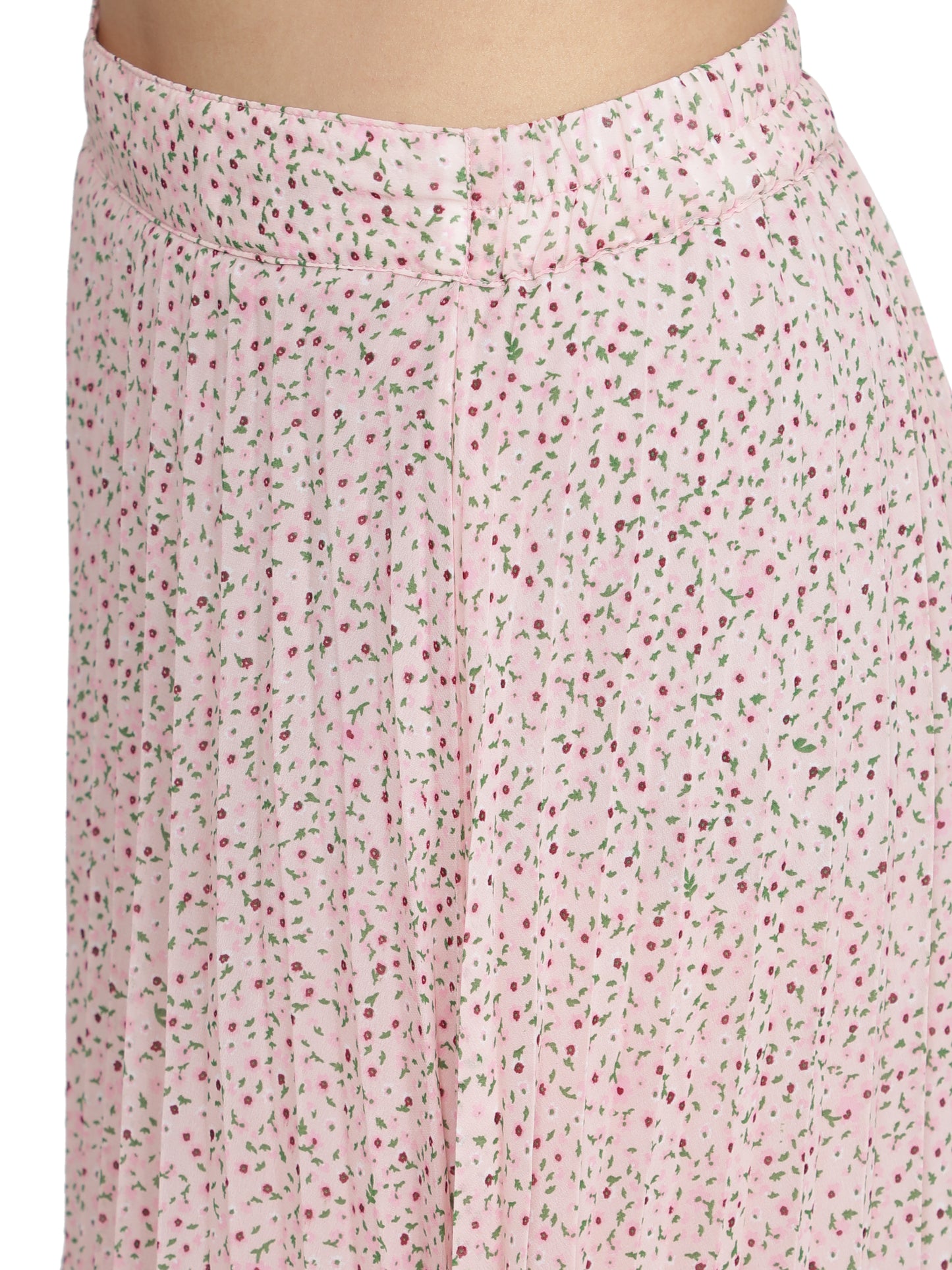 Women Solid A-line Pink Skirt freeshipping - NUEVOSDAMAS