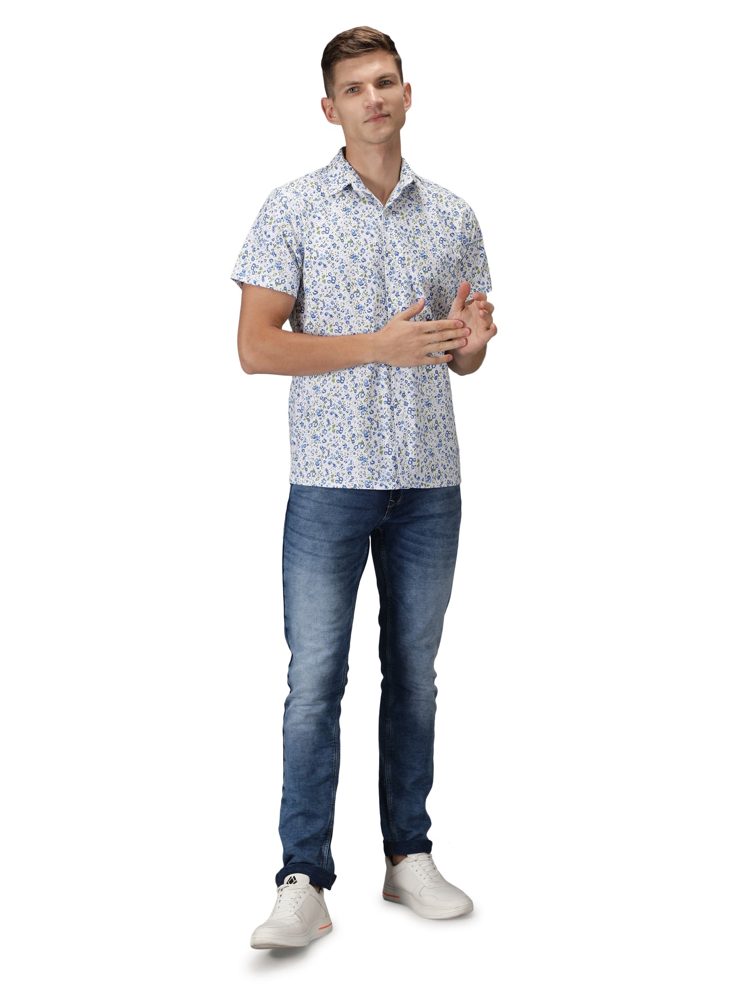 NUEVOSPORTA Men's Rayon Printed Shirt  I HD Tropical Print Summer Wear Shirt