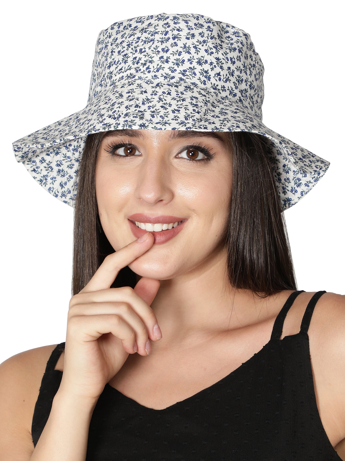 Women Cotton Floral Printed Sun Hat