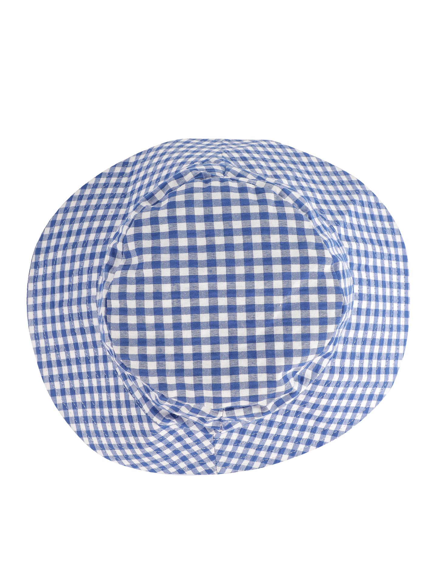 NUEVOSDAMAS Women Cotton Yarn Dyed Check Sun Hat