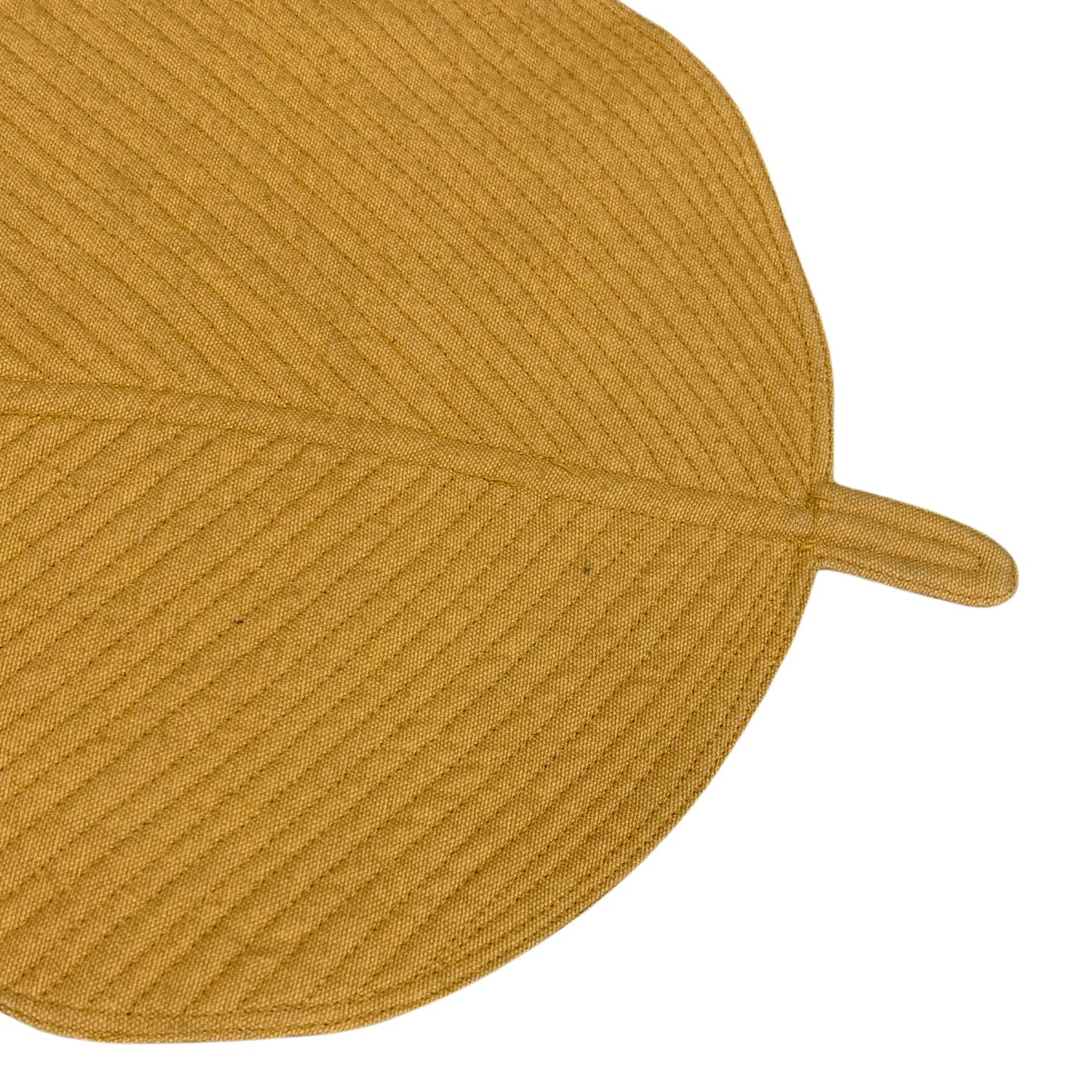 Heat Resistant Leaf Shape Table Placemat- Mustard