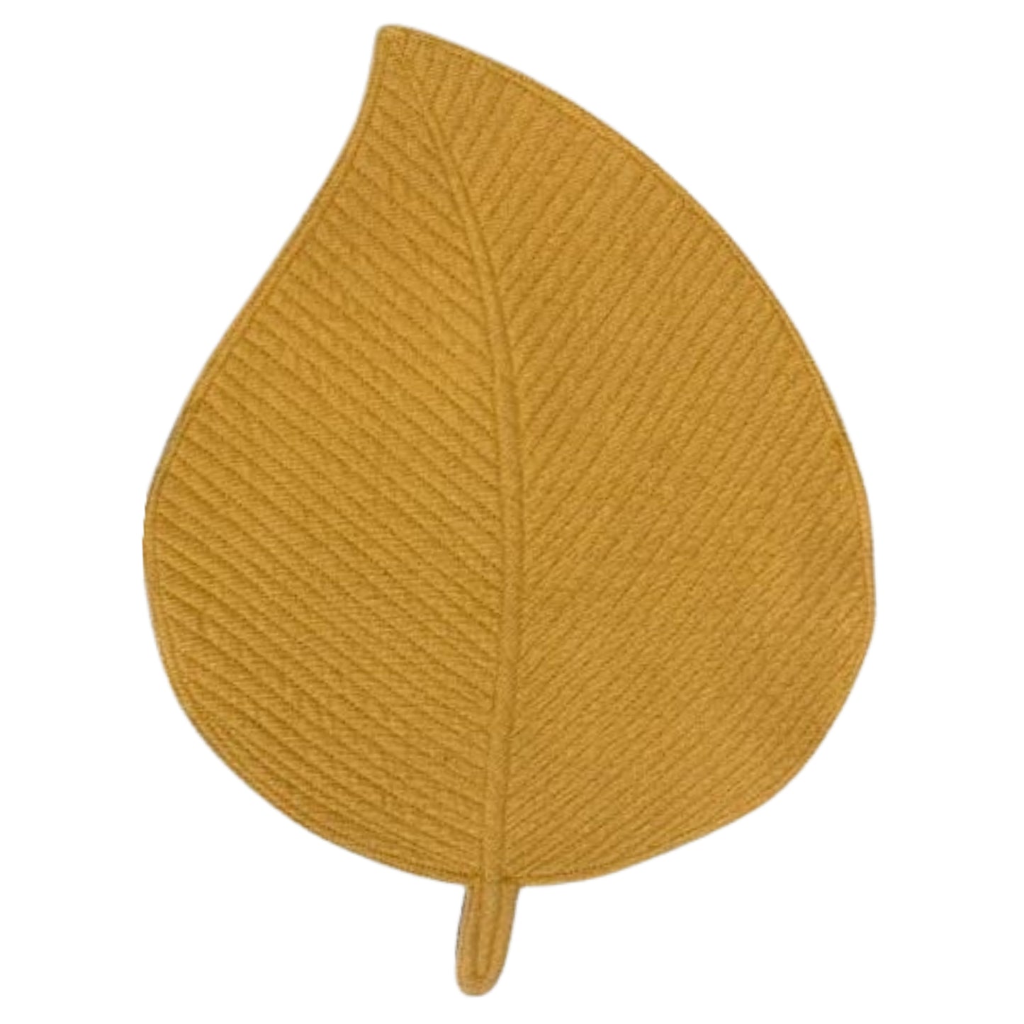 Heat Resistant Leaf Shape Table Placemat- Mustard