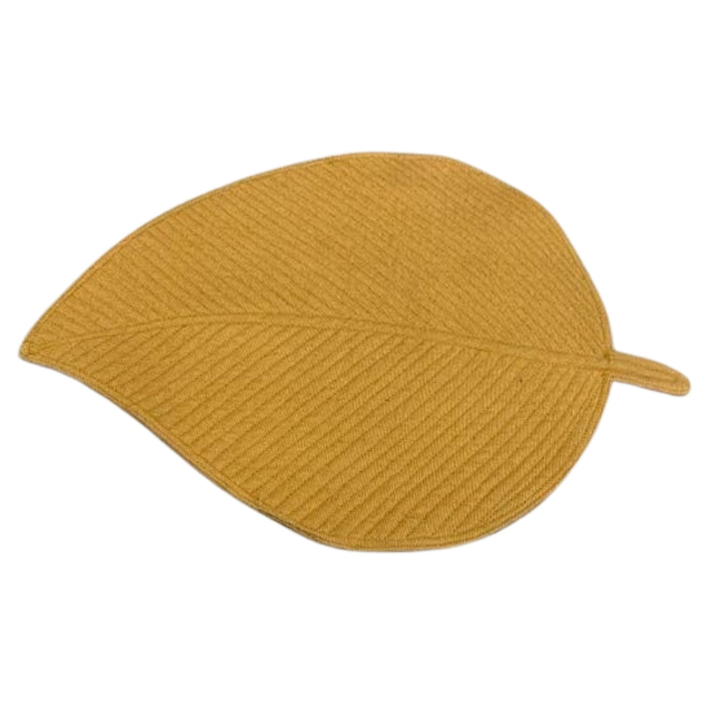 Heat Resistant Leaf Shape Table Placemat- Mustard