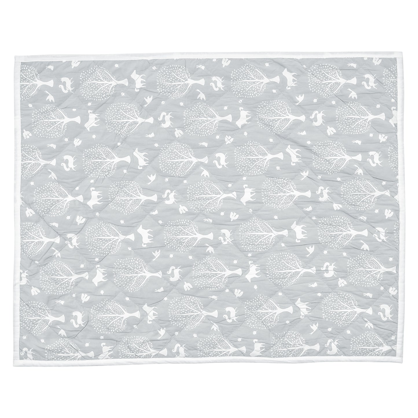 NUEVOSGHAR Printed Super Soft Baby Blanket Cum Mattress (0-24 Months)_Grey