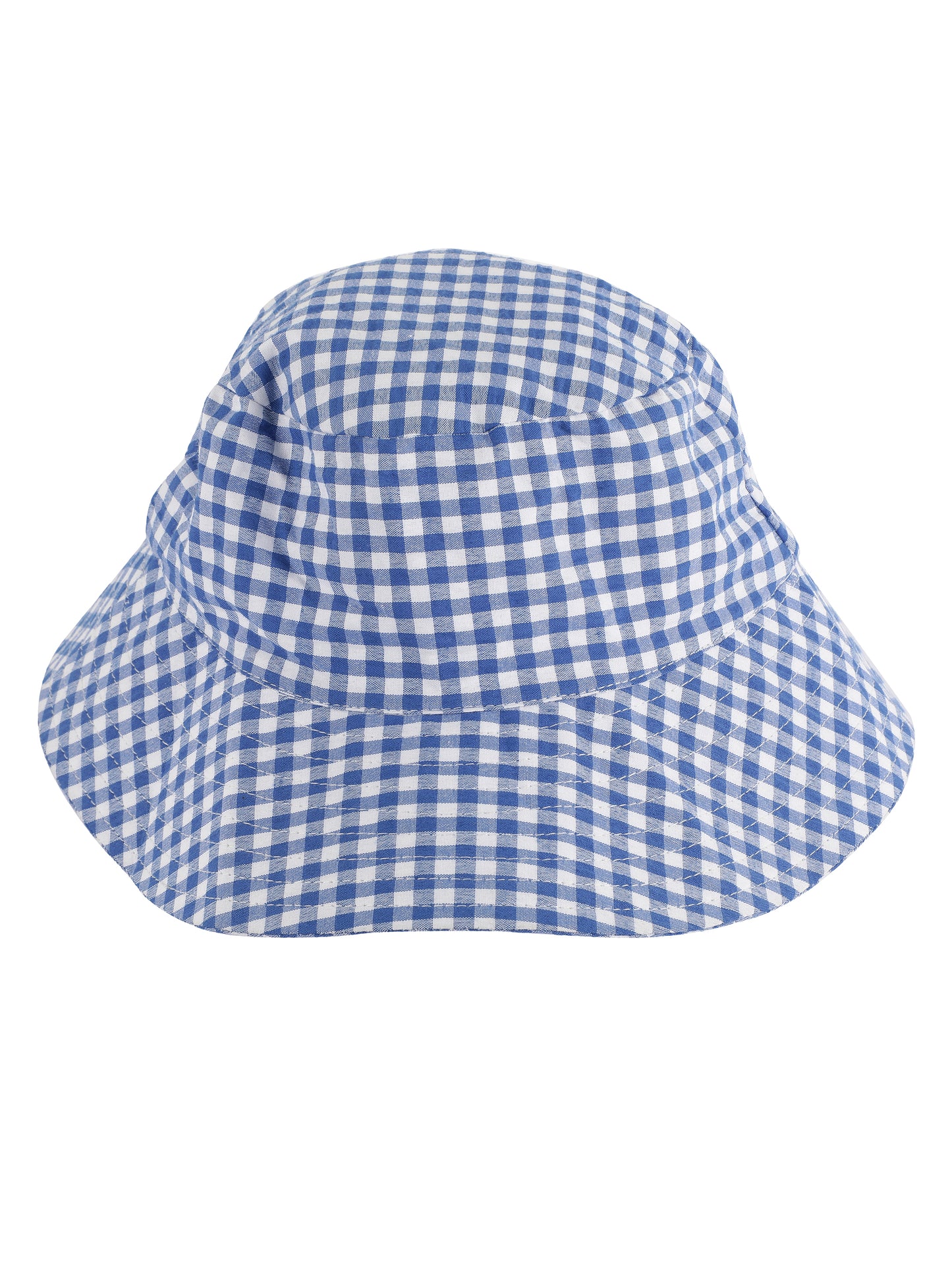 NUEVOSDAMAS Women Cotton Yarn Dyed Check Sun Hat